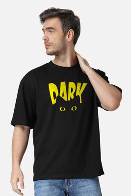 maryam fashion Printed Men Round Neck Black T-Shirt