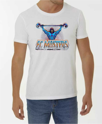 RBT Printed Men Round Neck White T-Shirt