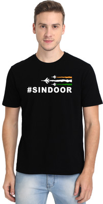 High on Soda Printed Men Round Neck Black T-Shirt