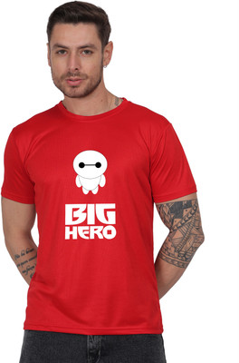 Mantratees Graphic Print Men Round Neck Red T-Shirt