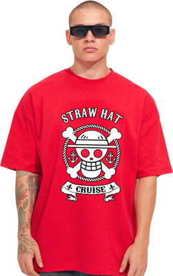Cool Plus Printed Men Round Neck Red T-Shirt