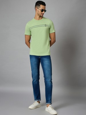 LOUIS STITCH Printed Men Round Neck Green T-Shirt