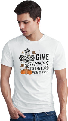 Seek Buy Love Printed Men Round Neck White T-Shirt