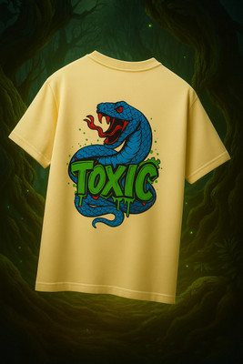 Desi Hood Graphic Print Men Round Neck Beige T-Shirt