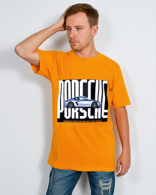 BU SHIRTS.COM Printed Men Round Neck Yellow T-Shirt