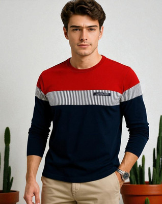 Teezler Printed Men Round Neck Red T-Shirt
