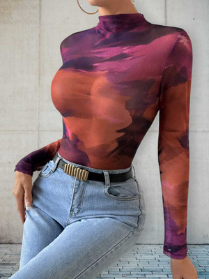 TheCozyNest Casual Printed Women Multicolor Top