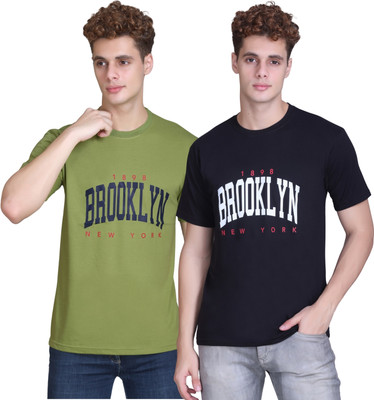 Zeffit Printed Men Round Neck Multicolor T-Shirt