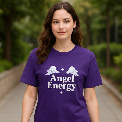 Epivu Printed Women Round Neck Purple T-Shirt