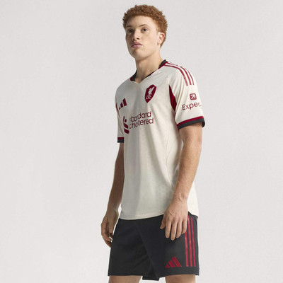 ADIDAS Printed Men V Neck Maroon, Beige T-Shirt