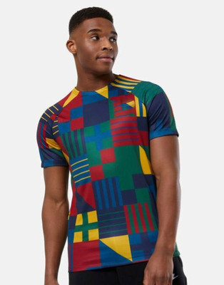 DOSTITCH Printed Men Round Neck Multicolor T-Shirt