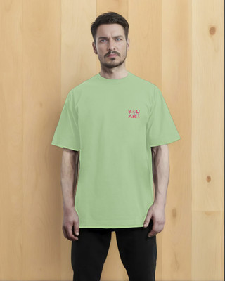 Moda Rapido Graphic Print Men Round Neck Light Green T-Shirt