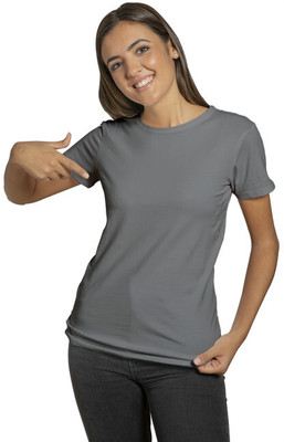 Feel Good Dorex Solid Women Round Neck Grey T-Shirt