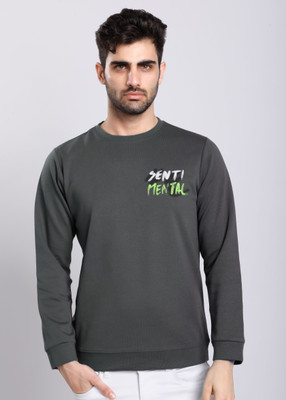 HIGHTRIBE Printed Men Round Neck Light Green T-Shirt