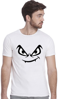Epic Prints Printed Men Round Neck White T-Shirt