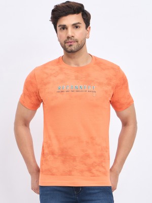 DUKE Printed Men Round Neck Orange T-Shirt