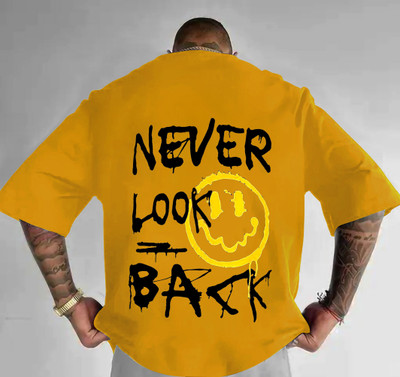 TEESHACK Graphic Print Men Round Neck Yellow T-Shirt