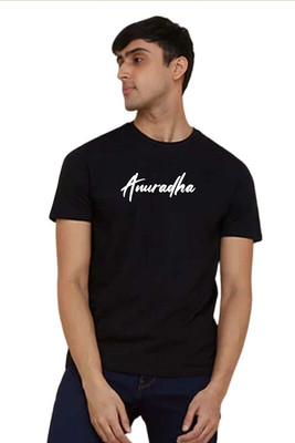 GNS National Conversational, Graphic Print Men Round Neck Black T-Shirt