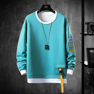 Autna Printed Men Hooded Neck Green T-Shirt