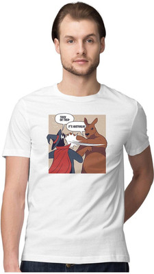 KRYONIX Solid Men Round Neck White T-Shirt