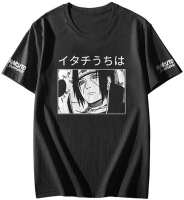 ON TREND Printed, Typography Men Round Neck Black T-Shirt