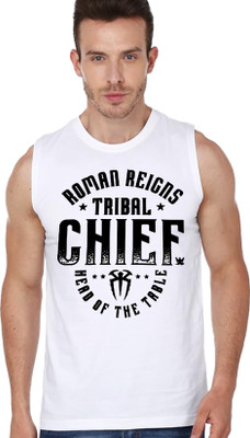 Ashu Fashions Graphic Print Men Round Neck White T-Shirt