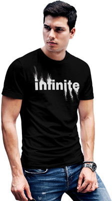 Fighterhero Printed Men Round Neck Black T-Shirt
