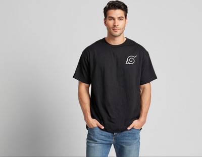 Story Of Style Printed Men Round Neck Black T-Shirt