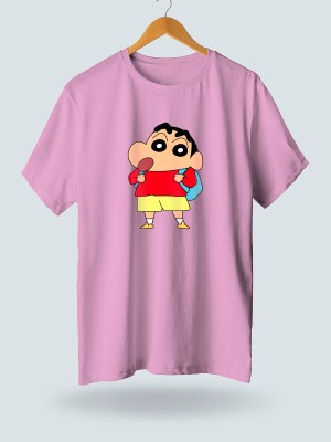 Jack Paris Printed Men Round Neck Pink T-Shirt