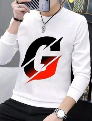 KRYONIX Solid Men Round Neck Silver T-Shirt