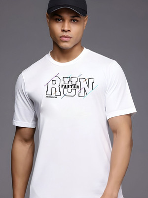 SZN Graphic Print Men Round Neck White T-Shirt
