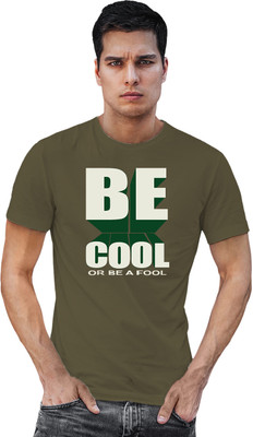 TANTRA Printed, Typography Men Round Neck Light Green T-Shirt