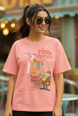 SZN Solid Women Round Neck Pink T-Shirt