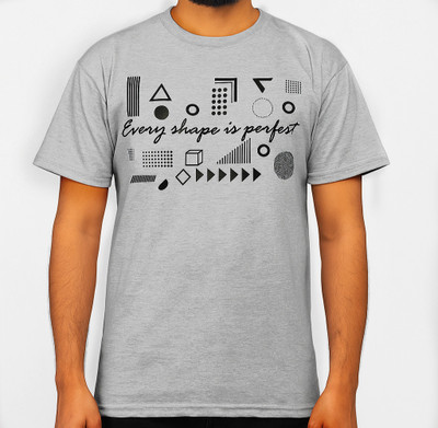 Artworks Graphic Print Men Round Neck Grey T-Shirt