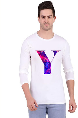 ALNIK Graphic Print Men Round Neck White T-Shirt