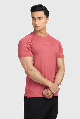 FuaarK Solid Men Round Neck Red T-Shirt
