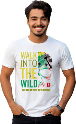 DixitCraftCo Graphic Print Men Round Neck White T-Shirt