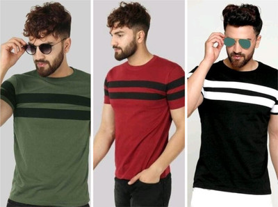 TEE TREE Printed Men Round Neck Multicolor T-Shirt