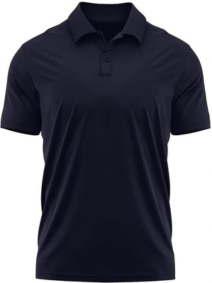 TeeStores Solid Men Polo Neck Black T-Shirt