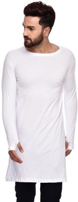 True Basket Printed Men Round Neck White T-Shirt