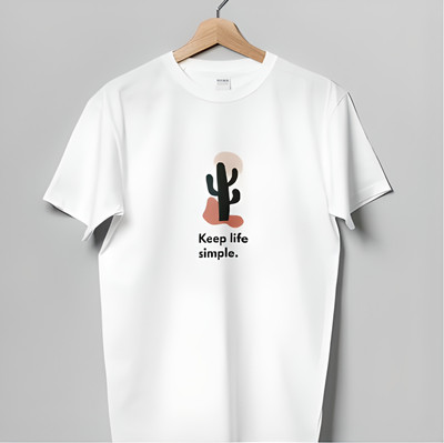 Siste Solid Men Round Neck White T-Shirt
