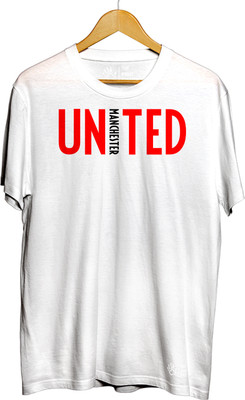 THE PRINT PLATTER Printed Men Round Neck White T-Shirt