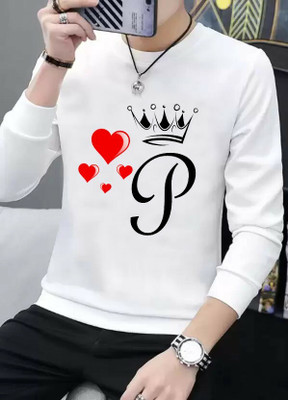 AnilKumarMart Printed, Typography Men Round Neck Reversible White T-Shirt