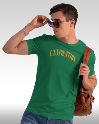 FLYIND VOGUE OUTFIT Printed Men Round Neck Green T-Shirt