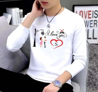 JH STYLE Typography Men Round Neck White T-Shirt