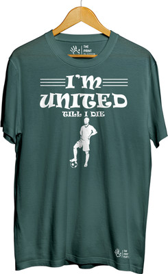 THE PRINT PLATTER Graphic Print Men Round Neck Dark Green T-Shirt