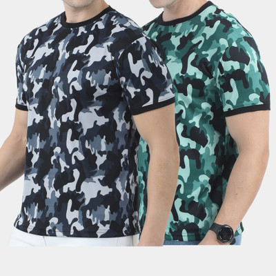 The Spooky Bee Printed Men Round Neck Multicolor T-Shirt