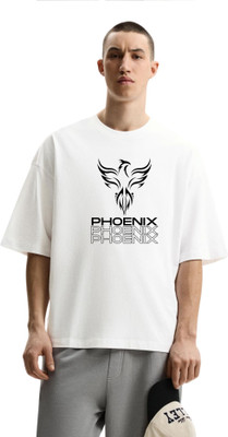 fashnobic Printed Men Round Neck White T-Shirt