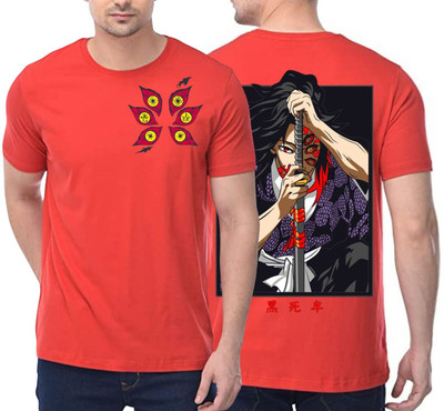 Inferno Printed Men Round Neck Red T-Shirt