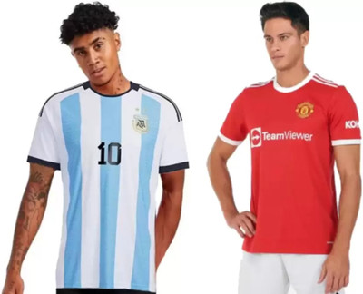 MSV Printed Men Polo Neck Multicolor T-Shirt